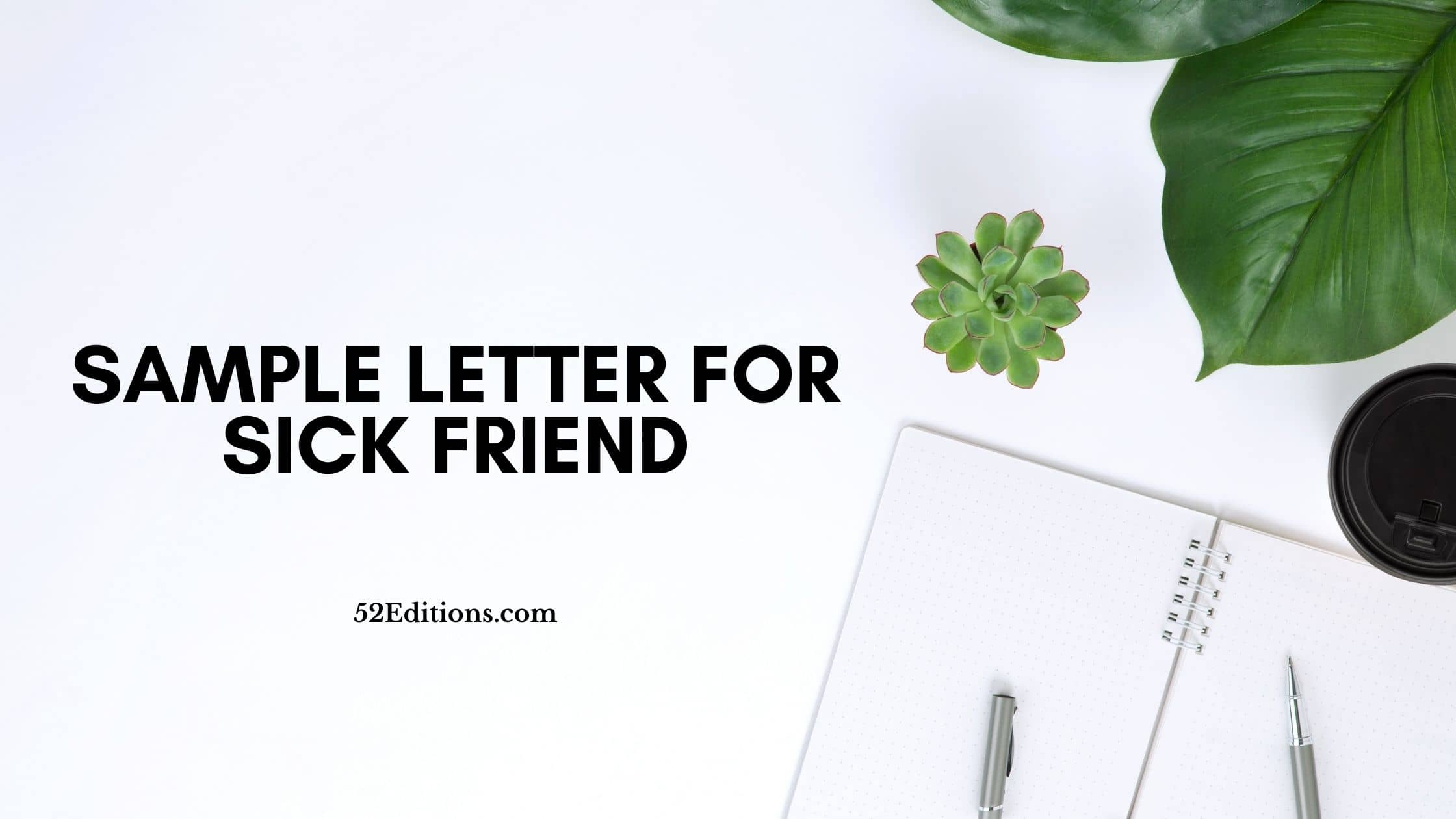 Sample Letter For Sick Friend FREE Letter Templates