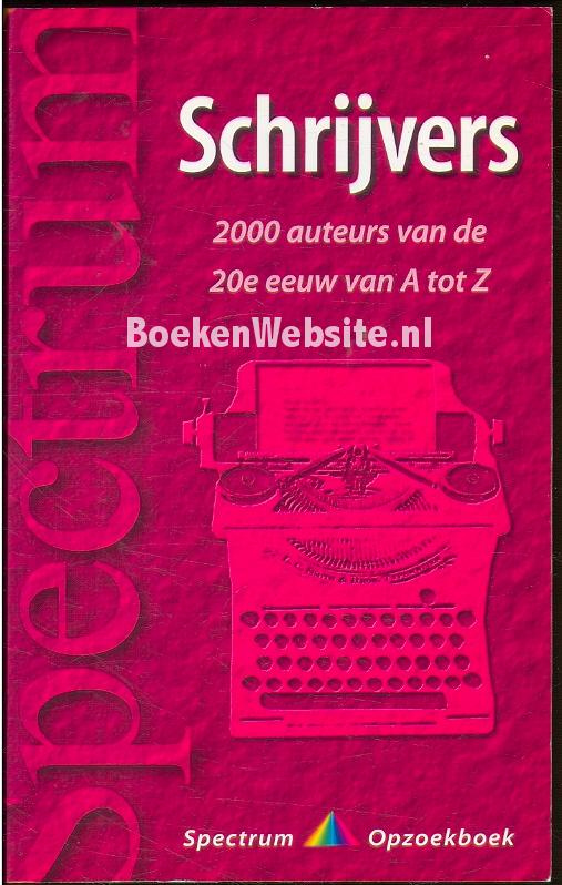Schrijvers Van A Tot Z Diversen Boeken Website nl