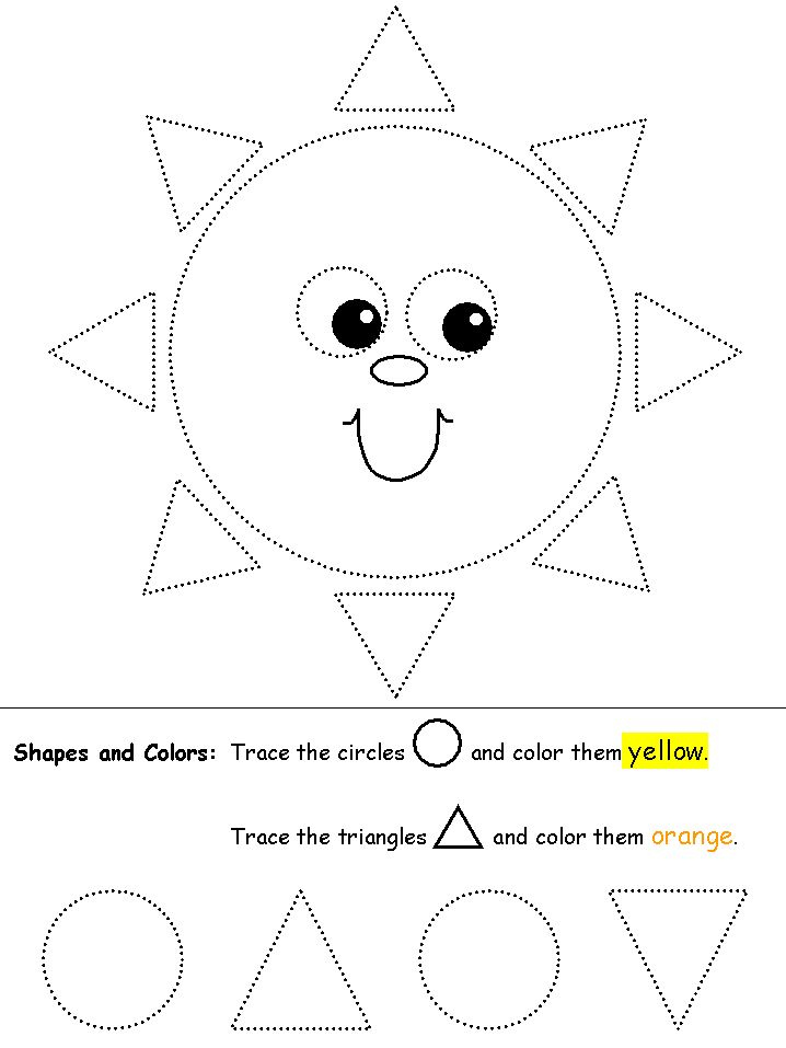 Shapes Printables Circles And Triangles Circles And Ovals 