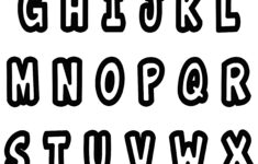 Simple Alphabet 2 Alphabet Coloring Pages For Kids To Print Color