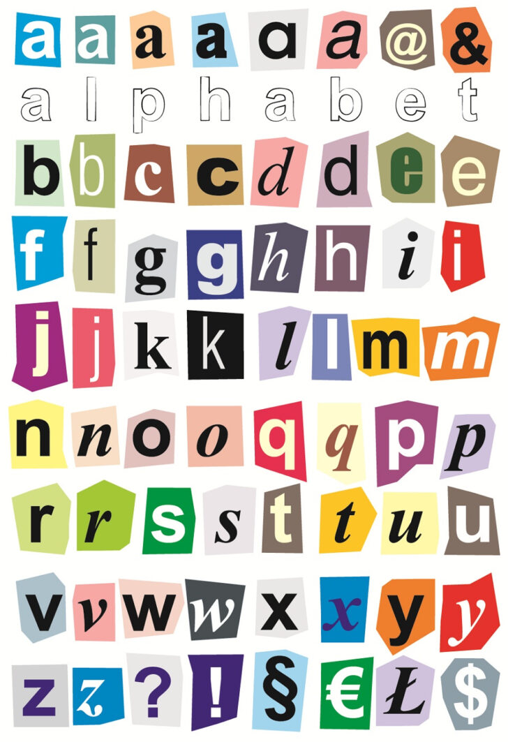 Free Printable Alphabet Letters Cut Out Large