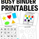 Totally Free Busy Binder Printables Perfect For Toddlers