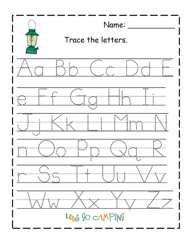 Tracing Your ABC A To Z Worksheets