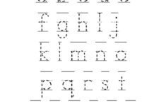 Traceable Alphabet Worksheets A Z Activity Shelter