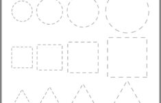 Tracing Basic Shapes Worksheet Education Shapes Preschool