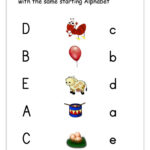 Worksheet Match Object With The Starting Alphabet Small Capital