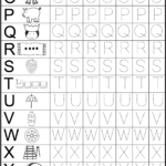 Worksheets For Kindergarten Alphabet Tracing Es ABCs Pinterest