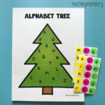 Alphabet Christmas Tree   Teaching Mama Inside Christmas Alphabet Tree