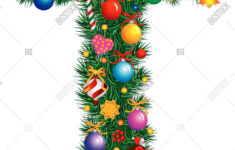 Alphabet Letter T - Vector &amp; Photo (Free Trial) | Bigstock for Christmas Alphabet Letter T