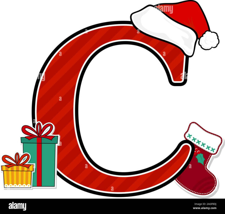 Christmas Alphabet Letter C