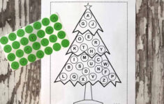 Christmas Alphabet Activity {Totally Free Instant Download} intended for Christmas Tree Alphabet Match