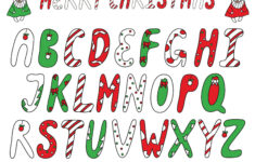 Christmas Alphabet Clipart, Holiday Svg Letters, Christmas regarding Christmas Alphabet Stencils