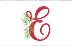 Christmas Alphabet Embroidery Design, E Letter, Pine Cone, Font, Machine  Embroidery File, Instant Download for Machine Embroidery Christmas Alphabet