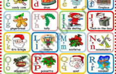 Christmas Alphabet - Esl Worksheetkatiana within Christmas Words With the Alphabet