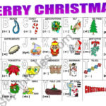 Christmas Alphabet   Esl Worksheetmilagrin Regarding Christmas Words That Start With Every Letter Of The Alphabet