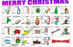 Christmas Alphabet - Esl Worksheetmilagrin regarding Christmas Words That Start With Every Letter of the Alphabet