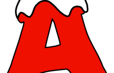 Christmas Alphabet Font (Letters, Patterns With Snow) – Diy within Christmas Alphabet Template