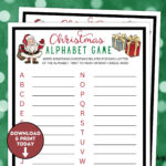 Christmas Alphabet Game / Christmas A Z List / Christmas Party In Christmas Alphabet List