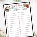 Christmas Alphabet Game / Christmas A Z List / Christmas Party Intended For Christmas Alphabet Quiz