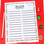 Christmas Alphabet Game For Easy Holiday Fun (Free Printable) For Christmas Alphabet Game Printable