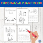 Christmas Alphabet Handwriting Abc Of Christmas Kids Coloring Book With My Christmas Alphabet Book