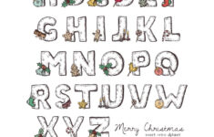 Christmas Alphabet Hi-Res Stock Photography And Images - Alamy within Christmas Alphabet Letters to Color