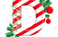 Christmas Alphabet Illustration Letter D Tree Stock Illustration regarding Christmas Alphabet Letter D