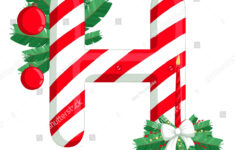 Christmas Alphabet Illustration Letter H Tree: Stockillustration with Christmas Alphabet Letter H