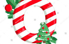 Christmas Alphabet Illustration Letter O Tree Stock Illustration regarding Christmas Alphabet Letter O