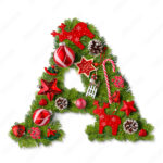 Christmas Alphabet Letter A Stock Foto | Adobe Stock With Christmas Alphabet Letter A