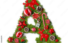 Christmas Alphabet Letter A Stock-Foto | Adobe Stock with Christmas Alphabet Letter A