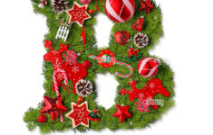 Christmas Alphabet Letter B Isolated On White Stock Photo - Alamy with Christmas Alphabet Letter B