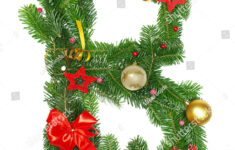 Christmas Alphabet Letter B Stock Photo 63657406 | Shutterstock intended for Christmas Alphabet Letter B