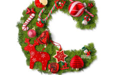 Christmas Alphabet Letter C Isolated On White Stock Photo - Alamy pertaining to Christmas Alphabet Letter C