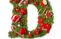 Christmas Alphabet Letter D Isolated On White Stock Photo - Alamy within Christmas Alphabet Letter D