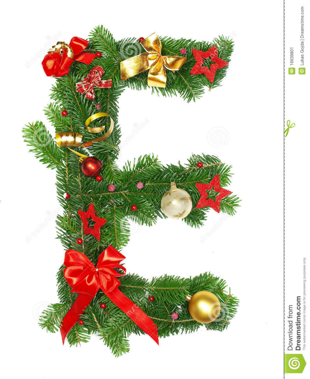 Christmas Alphabet Letter E Stock Image - Image Of Isolated, Ball for Christmas Alphabet Letter E