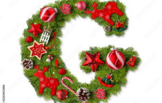 Christmas Alphabet Letter G Stock Photo | Adobe Stock regarding Christmas Alphabet Letter G