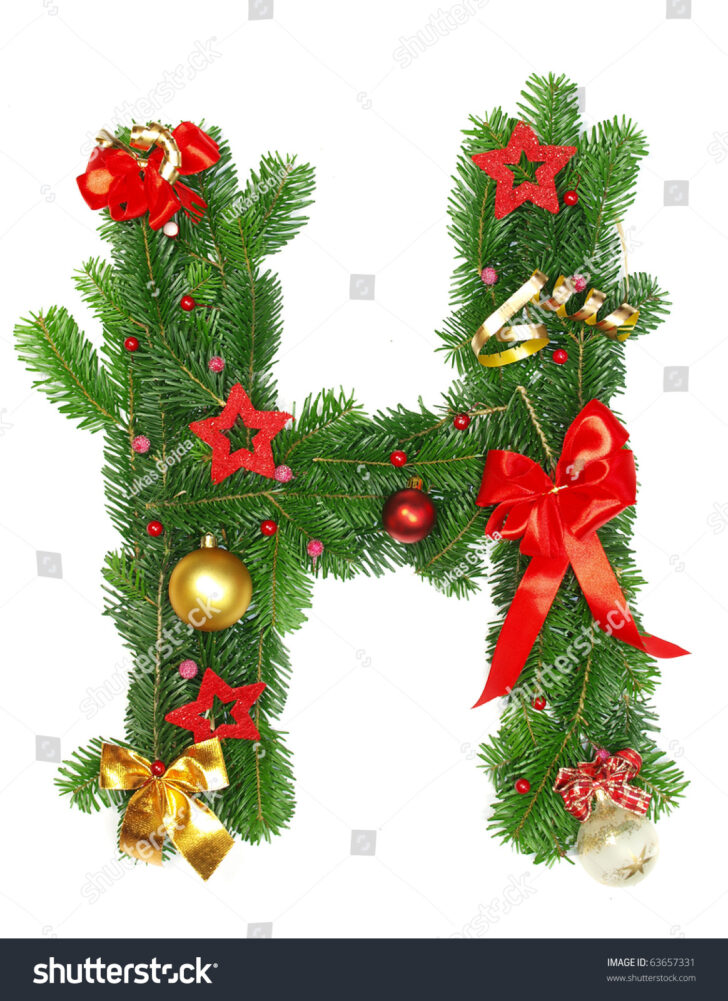 Christmas Alphabet Letter H