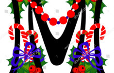 Christmas Alphabet Letter M Vector Version: Stock-Vektorgrafik pertaining to Christmas Alphabet Letter M