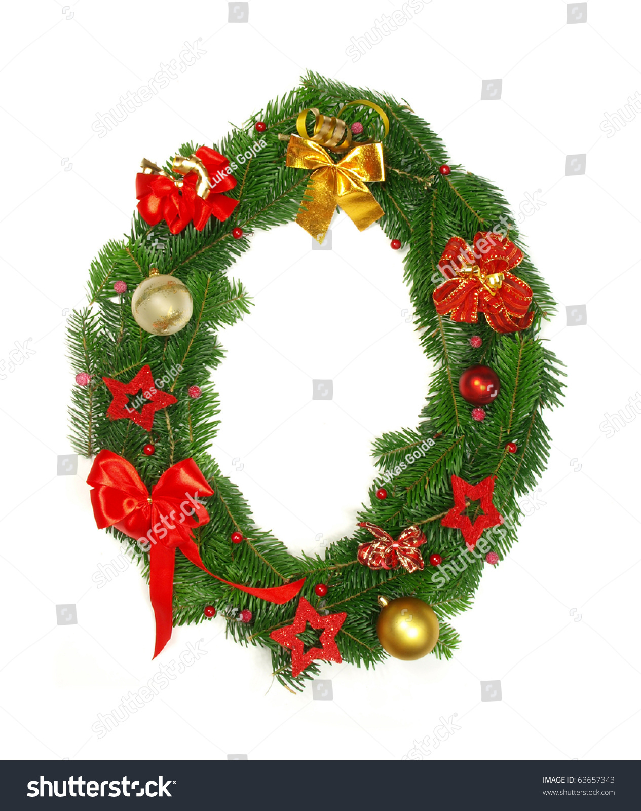 Christmas Alphabet Letter O Stock Photo 63657343 | Shutterstock with Christmas Alphabet Letter O