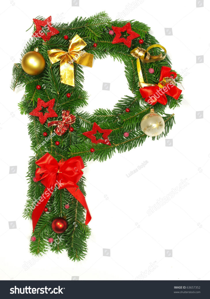 Christmas Alphabet Letter P