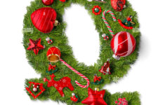 Christmas Alphabet Letter Q Isolated On White Stock Photo - Alamy with Christmas Alphabet Letter Q