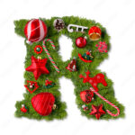 Christmas Alphabet Letter R Stock Photo | Adobe Stock In Christmas Alphabet Letter R