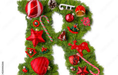 Christmas Alphabet Letter R Stock Photo | Adobe Stock in Christmas Alphabet Letter R