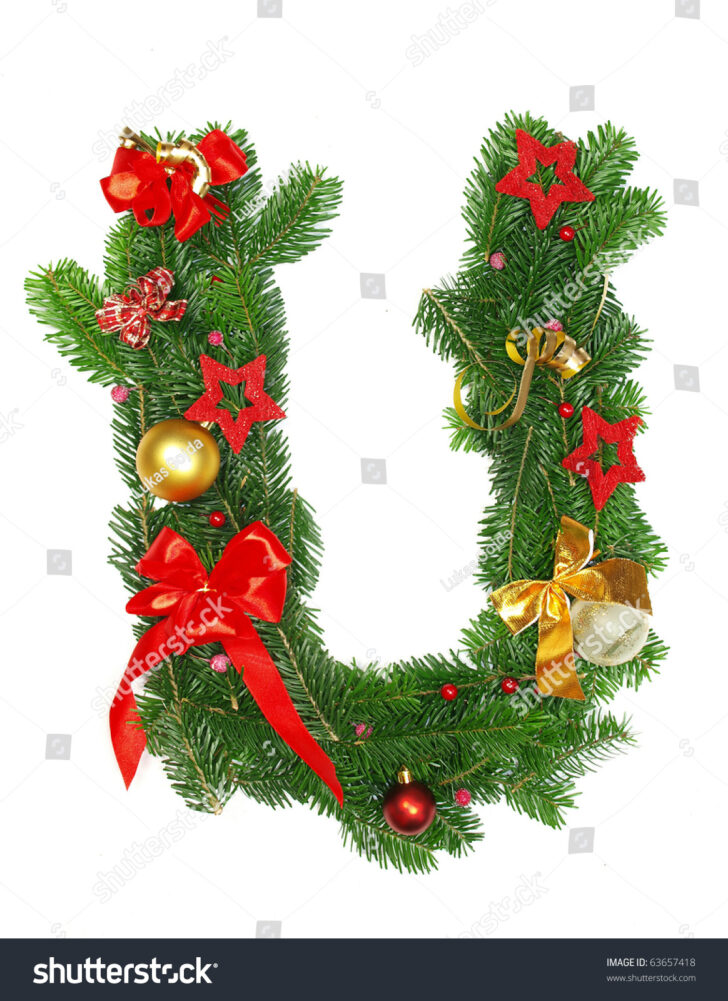 Christmas Alphabet Letter U