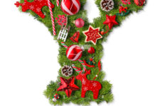 Christmas Alphabet Letter Y Isolated On White Stock Photo - Alamy for Christmas Alphabet Letter Y