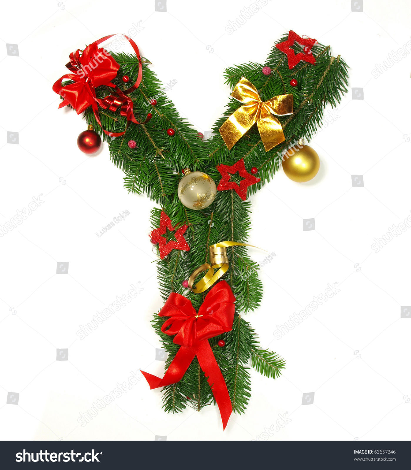 Christmas Alphabet Letter Y Stock Photo 63657346 | Shutterstock with Christmas Alphabet Letter Y