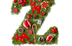 Christmas Alphabet Letter Z Isolated On White Stock Photo - Alamy inside Christmas Alphabet Letter Z