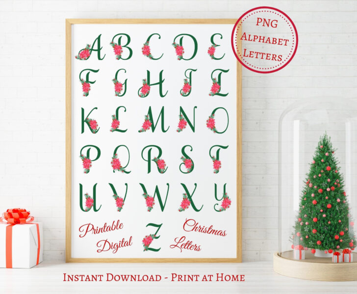 Christmas Alphabet Letters Png