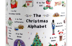 Christmas Alphabet Mug with Christmas Alphabet Mug